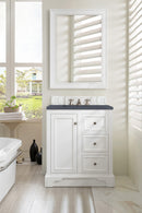 James Martin De Soto 30" Single Bathroom Vanity, Bright White