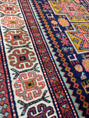 Vintage Armenian Karabakh/Artsakh Wool Rug | 1960s Hand-Knotted 4x7