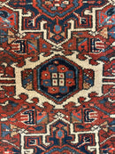 Vintage Persian Karaja Heriz Runner 24”x33”