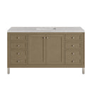 James Martin Chicago 60" Single Bathroom Vanity, Walnut Whisper