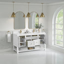 James Martin Breckenridge 60" Double Bathroom Vanity, Bright White