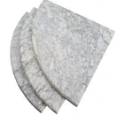 Vogue Gray Marble 9" Shower Corner Shelf Semi Polished