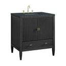 James Martin Myrrin 30" Single Bathroom Vanity, Carbon Oak