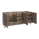 James Martin Portland 72" Double Bathroom Vanity, Whitewashed Walnut
