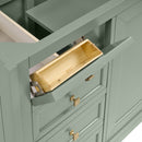 James Martin Chicago 60" Double Vanity Cabinet, Smokey Celadon