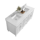 James Martin Lorelai 72" Double Bathroom Vanity, Bright White