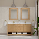 James Martin Solene 72" Double Bathroom Vanity, Seaside Oak