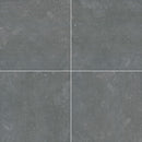 vulkon nero porcelain pavers 24x24in matte floor tile LPAVNVULNER2424 4 tiles top view