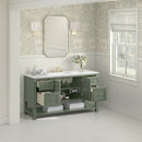 James Martin Breckenridge 60" Single Bathroom Vanity, Smokey Celadon