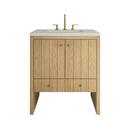 James Martin Hudson 30" Single Bathroom Vanity, Light Natural Oak