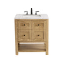 James Martin Breckenridge 30" Single Bathroom Vanity, Light Natural Oak