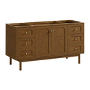 James Martin Laurent 60" Dual Mount Single Bathroom Vanity, Honey Oak