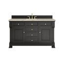 James Martin Brookfield 60" Single Bathroom Vanity, Black Onyx