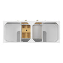James Martin Myrrin 60" Double Bathroom Vanity, Bright White