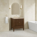 James Martin Myrrin 30" Single Bathroom Vanity, Mid-Century Walnut