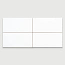 Blanc Matte Ceramic Tiles 4x8