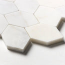 White Pearl Honed Autumn Leaf Marble Mosaics 11 13/16x13 9/16