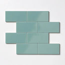 Sage Jade Glossy Subway Ceramic Tiles 3x6