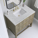 James Martin Emmeline 36" Single Bathroom Vanity, Pebble Oak