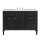 James Martin Myrrin 48" Single Bathroom Vanity, Carbon Oak