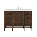 James Martin Addison 48" Single Bathroom Vanity, Mid-Century Acacia