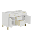 James Martin Chicago 48" Single Vanity Cabinet, Glossy White