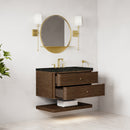 James Martin Allamari 36" Floating Single Bathroom Vanity, Sable
