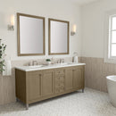 James Martin Chicago 72" Double Bathroom Vanity, Walnut Whisper