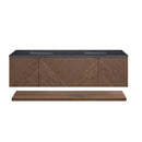 James Martin Marcello 72" Floating Double Bathroom Vanity, Chestnut
