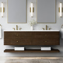 James Martin Allamari 72" Floating Double Bathroom Vanity, Sable