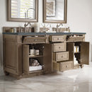 James Martin Bristol 72" Double Bathroom Vanity, Whitewashed Walnut