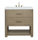 James Martin Lucian 36" Single Bathroom Vanity, Pebble Oak