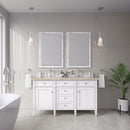 James Martin Brittany 60" Double Bathroom Vanity, Bright White