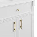 James Martin Bellshire 84" Double Bathroom Vanity, Bright White