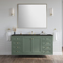 James Martin Chicago 60" Single Bathroom Vanity, Smokey Celadon