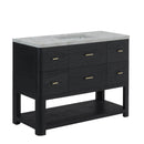 James Martin Lucian 48" Single Bathroom Vanity, Carbon Oak