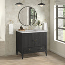 James Martin Myrrin 36" Single Bathroom Vanity, Carbon Oak