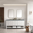 James Martin Breckenridge 72" Double Bathroom Vanity, Bright White