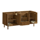 James Martin Laurent 72" Dual Mount Double Bathroom Vanity, Honey Oak