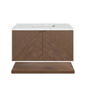 James Martin Marcello 36" Floating Single Bathroom Vanity, Chestnut