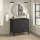 James Martin Myrrin 36" Single Bathroom Vanity, Carbon Oak
