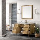 James Martin Laurent 48" Dual Mount Single Bathroom Vanity, Light Natural Oak