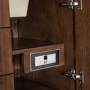 James Martin Amberly 60" Dual Mount Double Bathroom Vanity, Mid-Century Walnut