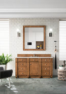 James Martin Bristol 60" Single Bathroom Vanity, Saddle Brown