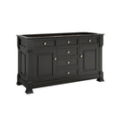 James Martin Brookfield 60" Double Bathroom Vanity, Black Onyx