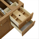 James Martin Laurent 48" Dual Mount Single Bathroom Vanity, Honey Oak