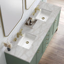 James Martin Chicago 72" Double Bathroom Vanity, Smokey Celadon