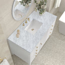 James Martin Myrrin 48" Single Bathroom Vanity, Bright White