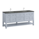 James Martin Breckenridge 72" Double Bathroom Vanity, Serenity Blue