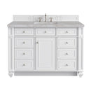 James Martin Bristol 48" Single Bathroom Vanity, Bright White